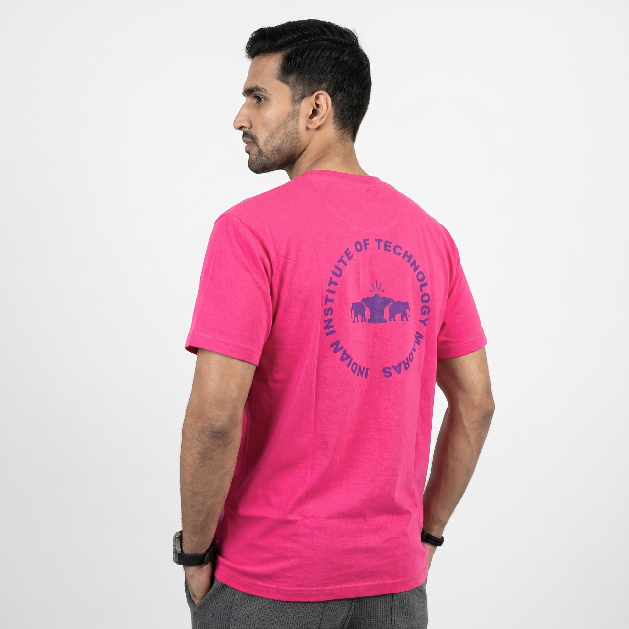 IITM Insti Cotton Tee - Bubblegum Pink