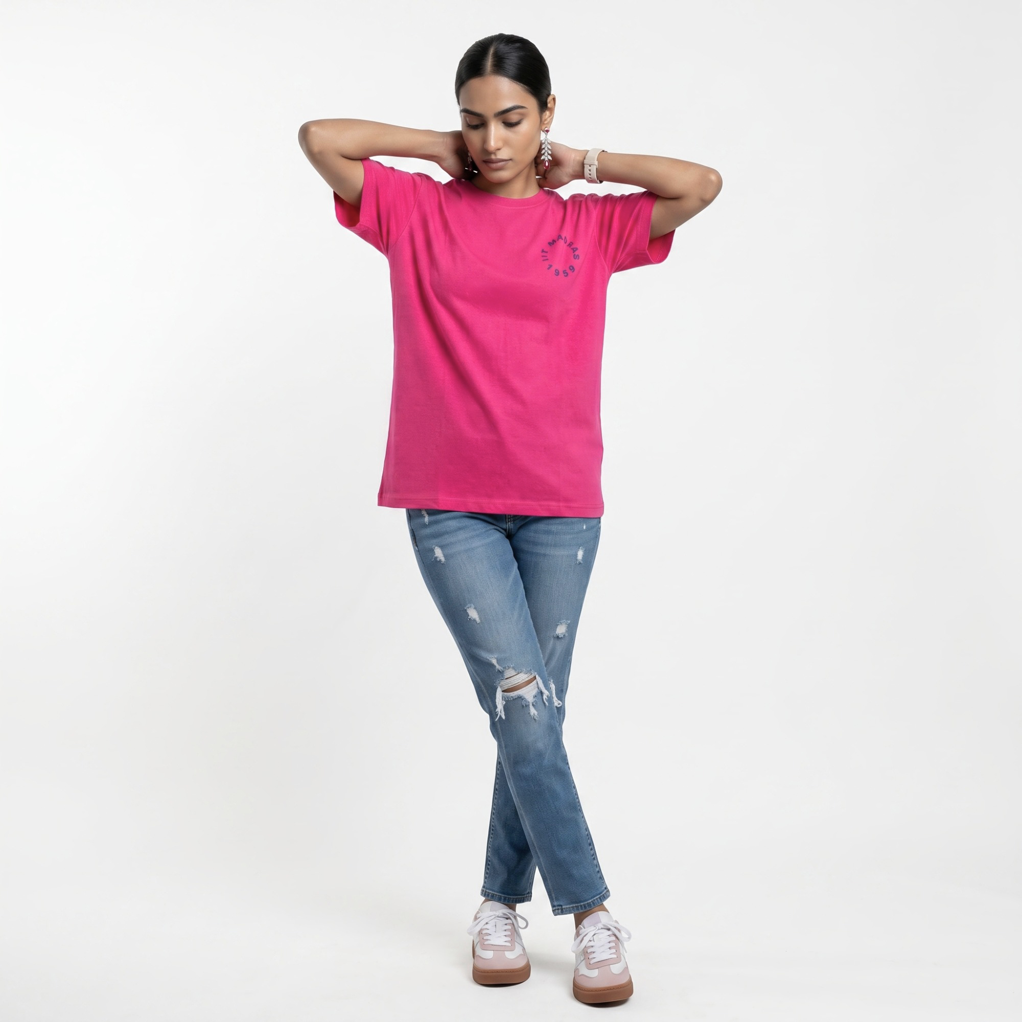 IITM Insti Cotton Tee - Bubblegum Pink