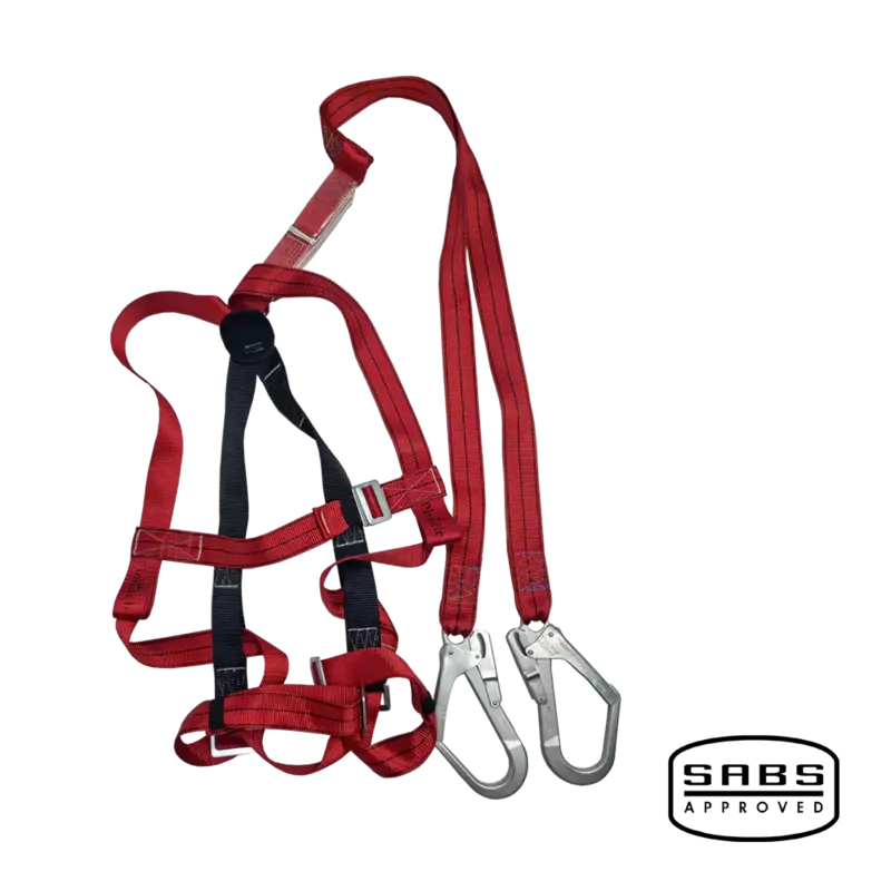 Pinnacle Alpha Double Lanyard Full Body Harness With Scaffolding Hooks