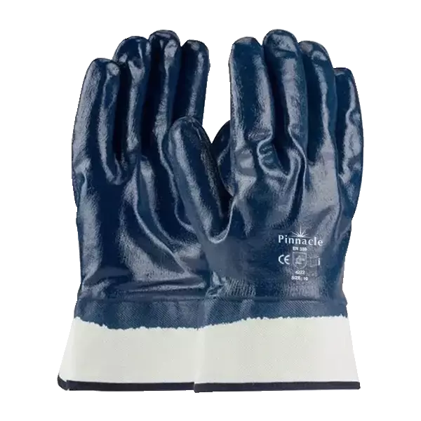 Pinnacle Blue Nitrile Glove Safe Cuff