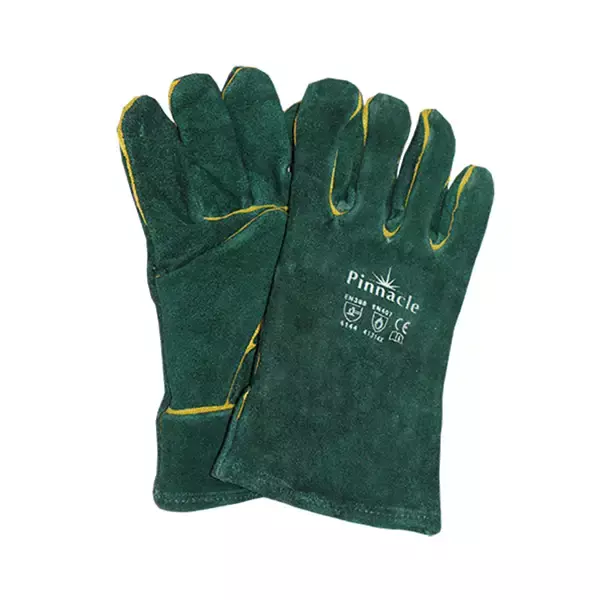 Green Lined Welding Gloves