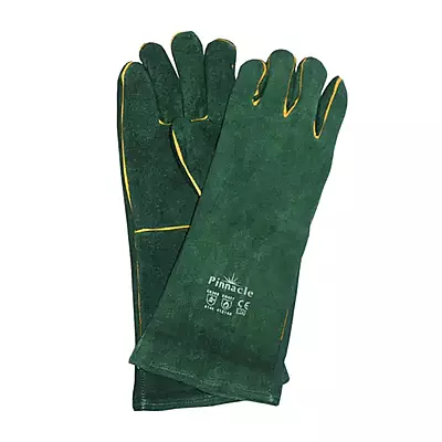 Green Lined Welding Gloves