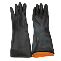 Industrial Rubber Glove Smooth Palm