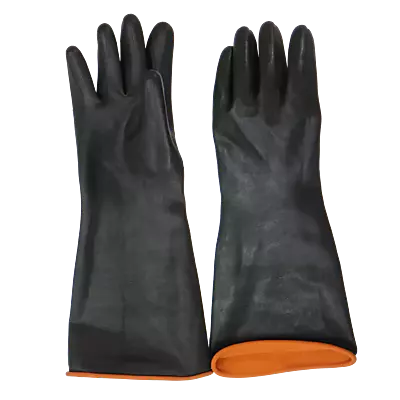Industrial Rubber Glove Smooth Palm