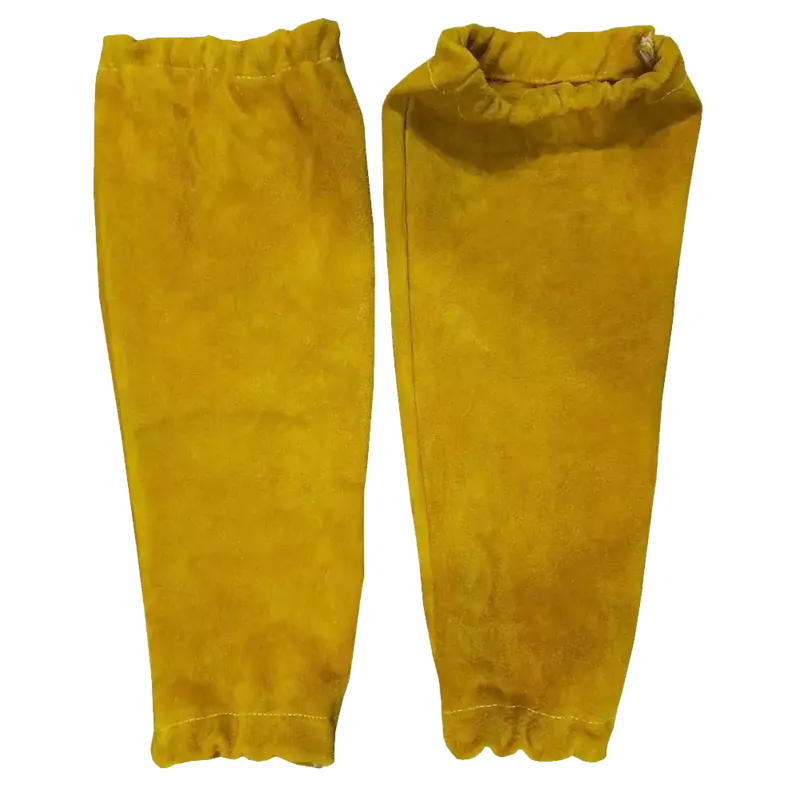 Pinnacle Yellow Suede Leather Welding Sleeves 48cm