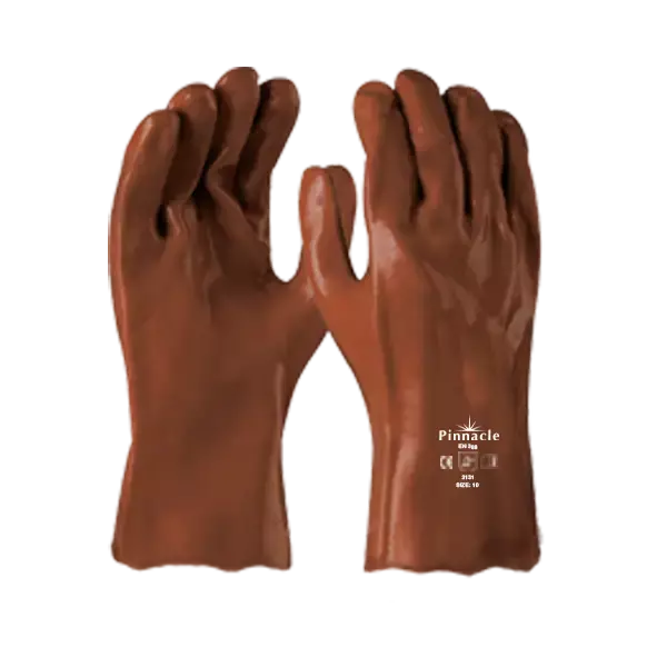 Pinnacle PVC Brown Heavy Duty Glove 27cm
