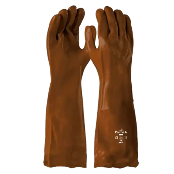 Pinnacle PVC Brown Heavy Duty Glove 40cm