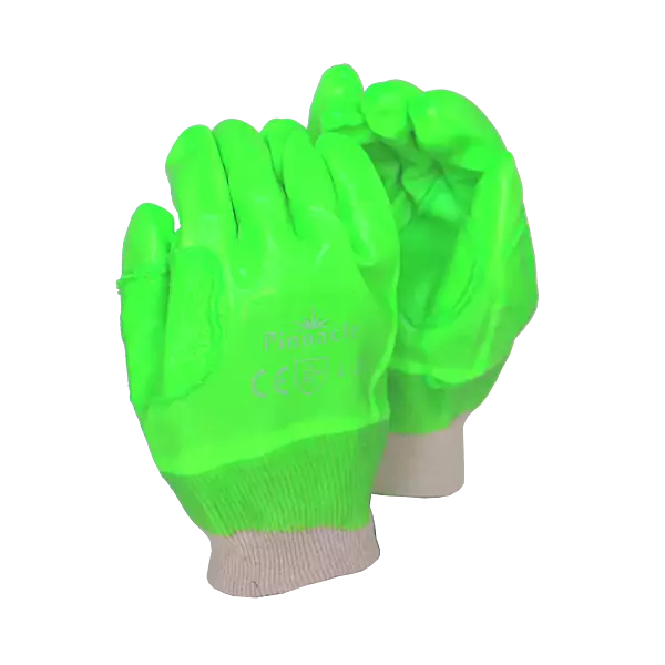 Pinnacle Lime Green PVC Glove