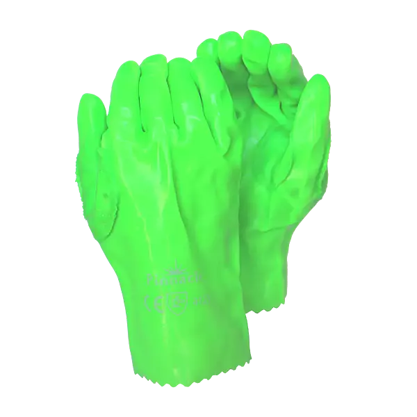 Pinnacle Lime Green PVC Glove