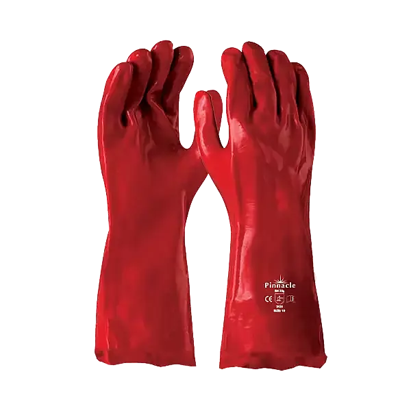 Pinnacle PVC Red Glove