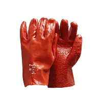 Pinnacle PVC Red Rough Palm Heavy Duty Glove