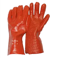 Pinnacle PVC Red Rough Palm Heavy Duty Glove