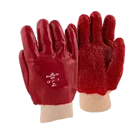 Pinnacle PVC Red Rough Palm Heavy Duty Glove