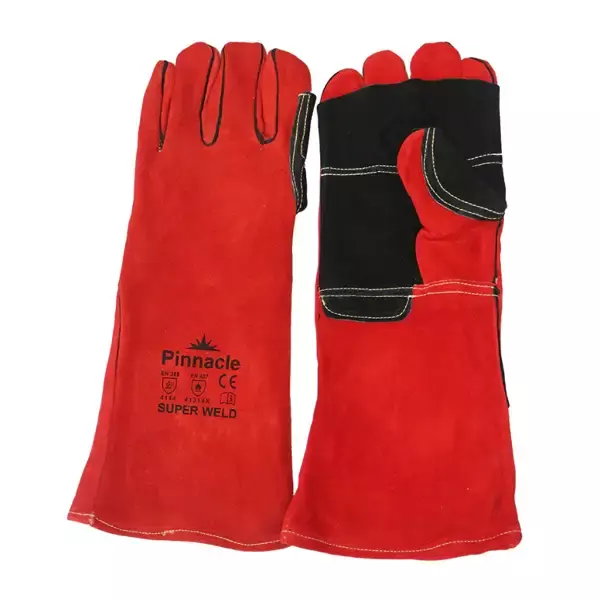 Superweld Red Welding Glove Elbow Length
