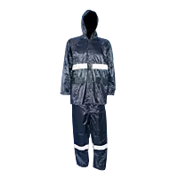 Pinnacle PVC Rubberised Rain Suit With Reflective Tape