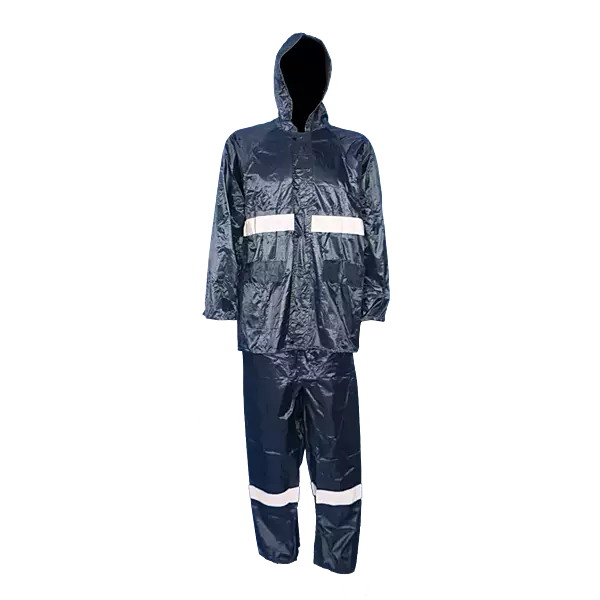 Pinnacle PVC Rubberised Rain Suit With Reflective Tape