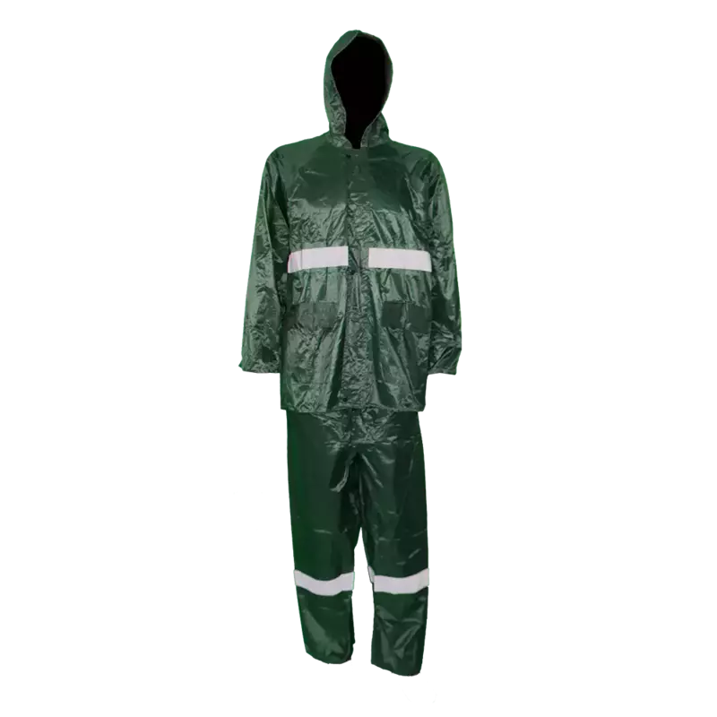 Pinnacle PVC Rubberised Rain Suit With Reflective Tape