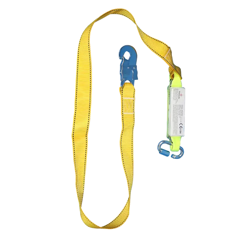 Pinnacle Single Lanyard With Shock Absorbor & Snap Hook