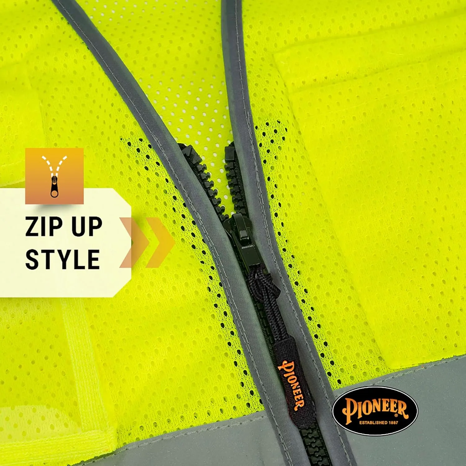 Pioneer Multi-Pocket Mesh Safety Vest