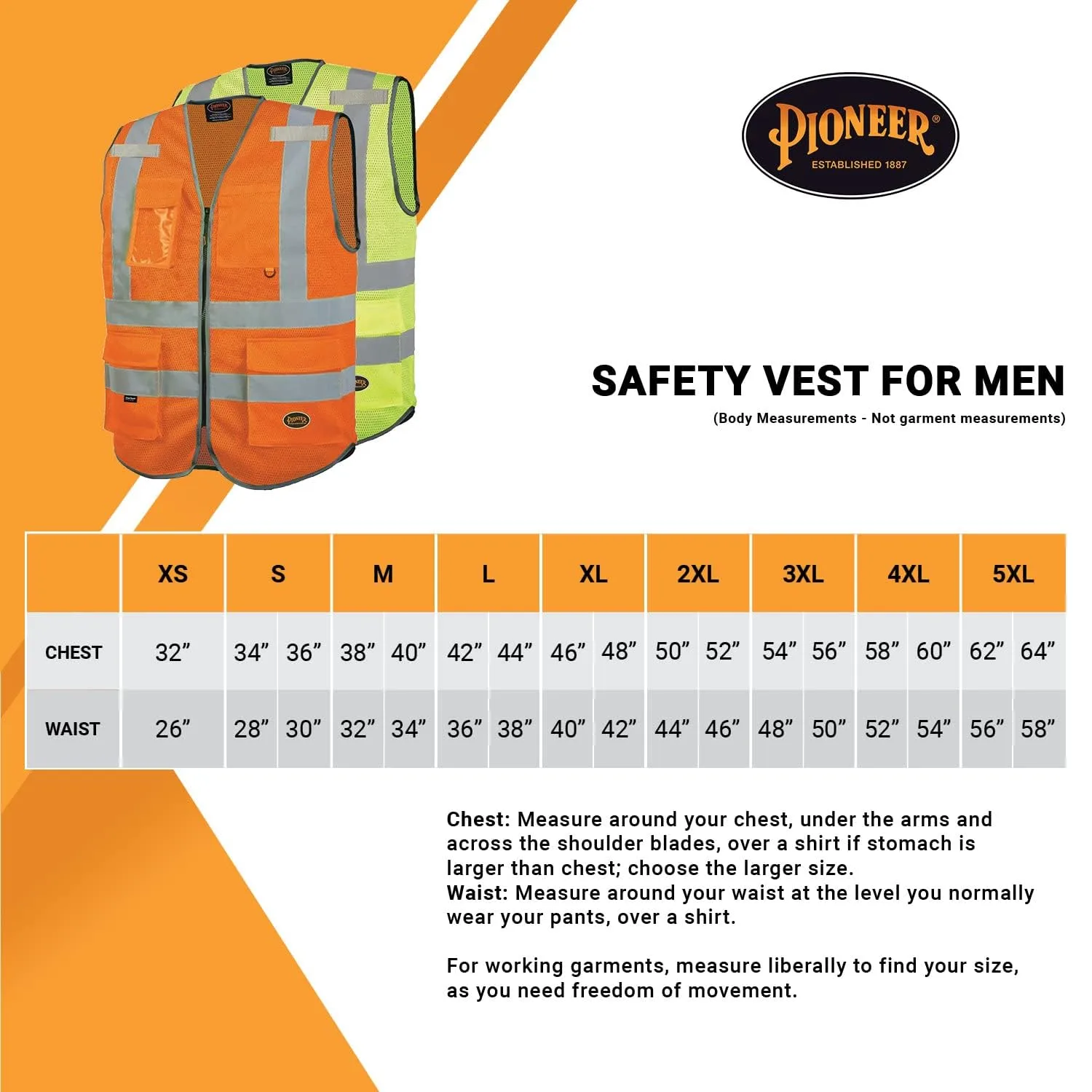 Pioneer Multi-Pocket Mesh Safety Vest