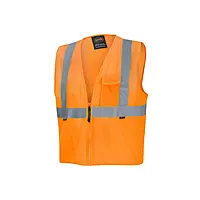 Pioneer Hi Vis Mesh Safety Vest for Men & Women - Reflective Tape - Class 2 - Traffic, Public Safety