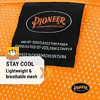 Pioneer Hi Vis Mesh Safety Vest for Men & Women - Reflective Tape - Class 2 - Traffic, Public Safety