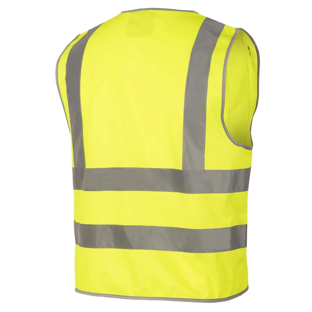 Pioneer Safety Vest for Men – Hi Vis Reflective Neon with 8 Pockets, Zipper Closure for Construction, Traffic