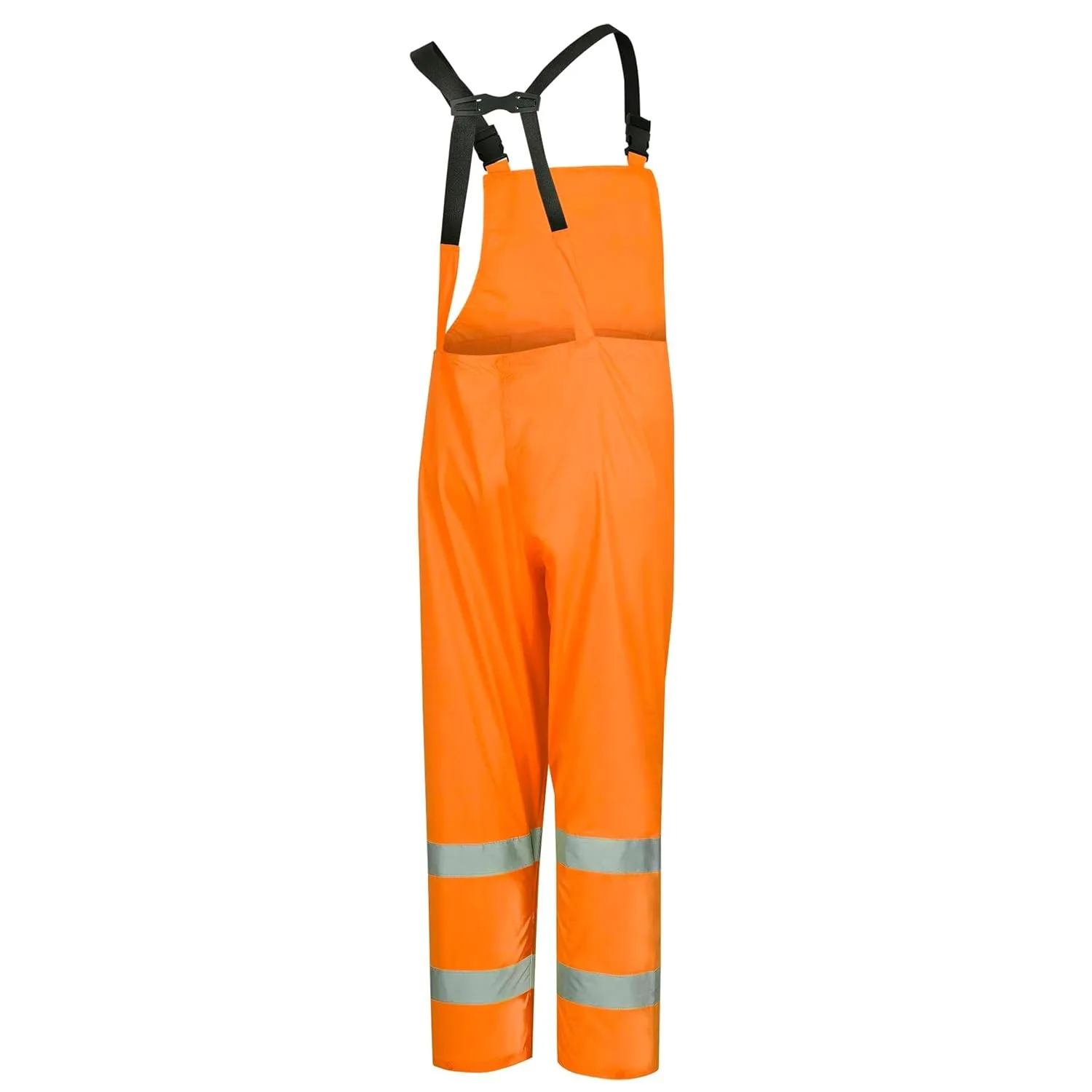 Pioneer High Visibility Rain Gear Safety Jacket and Bib Pants – Hi Vis Waterproof Reflective PVC Work Suit for Men