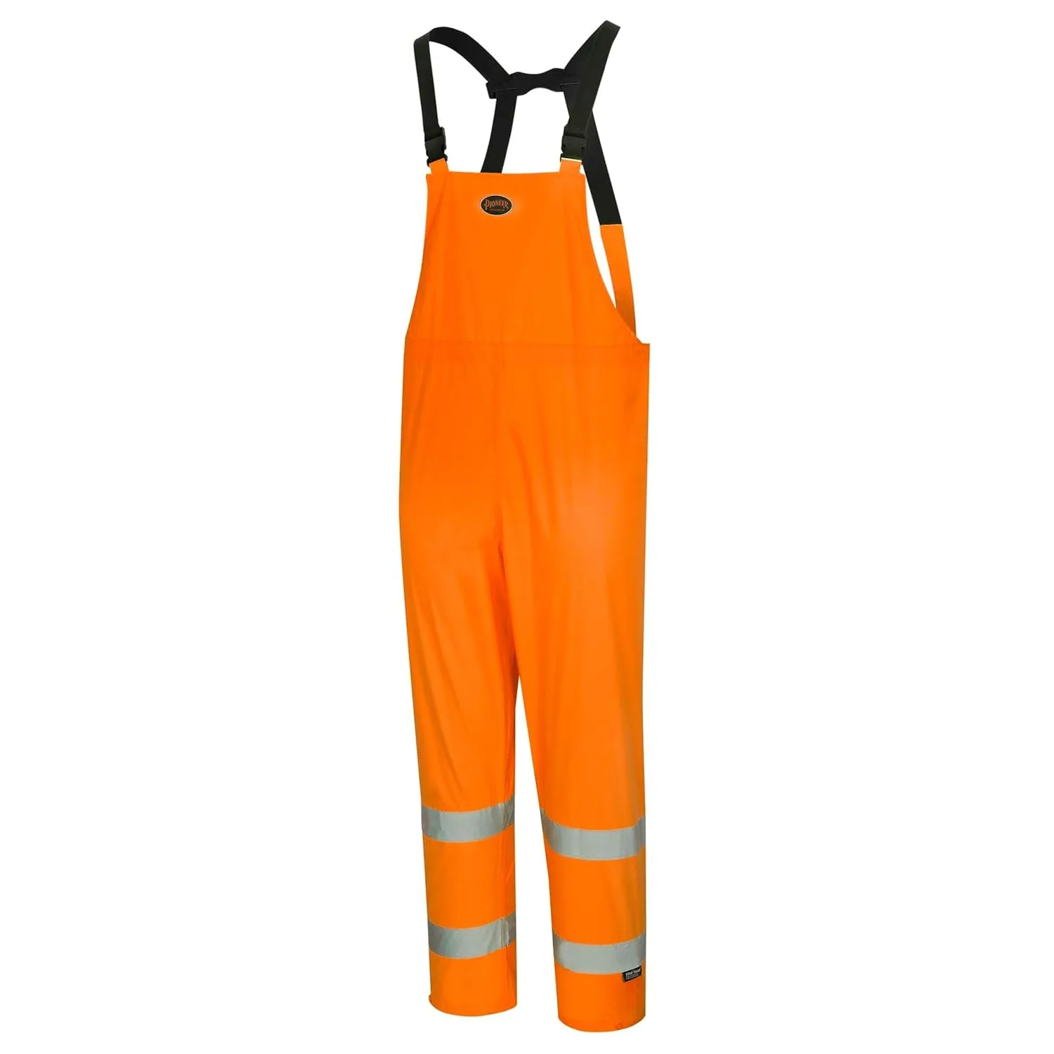 Pioneer High Visibility Rain Gear Safety Jacket and Bib Pants – Hi Vis Waterproof Reflective PVC Work Suit for Men