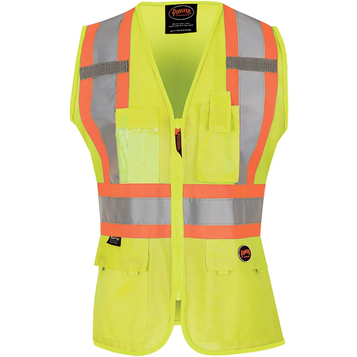 Pioneer Safety Vest for Women With Pockets - Hi-Vis Reflective Tape