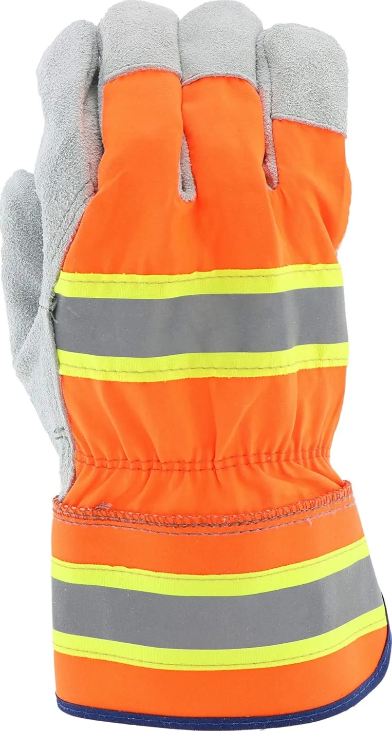 PIP West Chester 984K Cowhide Leather Driver Gloves - High Visibility