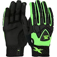 BOSS 89306, Extreme Work Strike ProteX with XLock Cuff Touchscreen Synthetic Suede Palm TPR Size 2XL