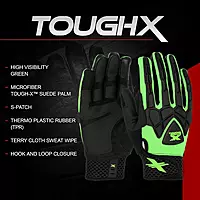 BOSS 89306, Extreme Work Strike ProteX with XLock Cuff Touchscreen Synthetic Suede Palm TPR Size 2XL