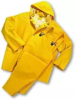 West Chester 4035FR/4XL Limited Flammability - PVC Over Polyester 3Pcs Rain Suit - Yellow Each