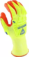 West Chester HVY710HSNFB Hi-Vis HPPE Nitrile Palm Coated Gloves – Medium, Yellow/Orange