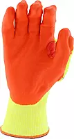 West Chester HVY710HSNFB Hi-Vis HPPE Nitrile Palm Coated Gloves – Medium, Yellow/Orange