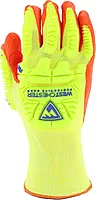 West Chester HVY710HSNFB Hi-Vis HPPE Nitrile Palm Coated Gloves – Medium, Yellow/Orange