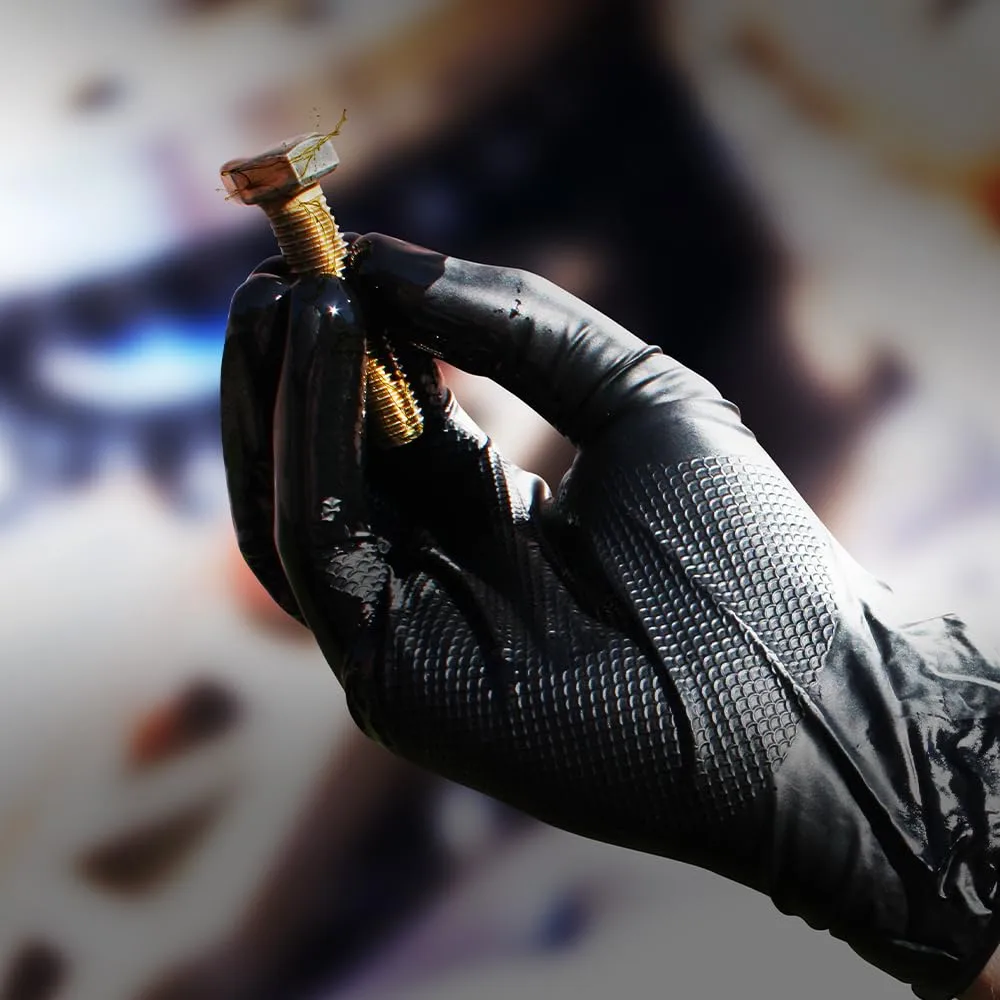 PIP Grippaz Skins 6 Mil Nitrile Disposable Gloves 9.5"
