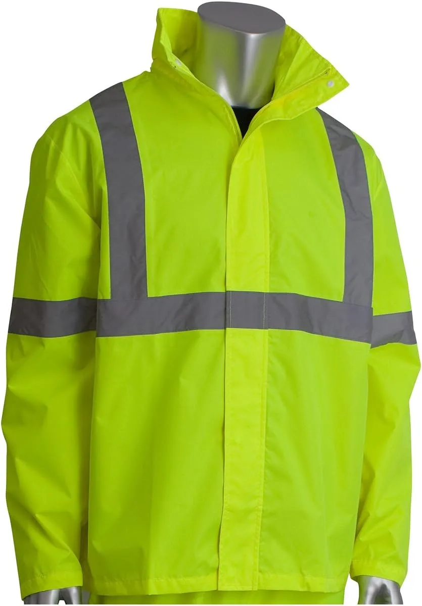 PIP Protective Industrial Products 353-1000LY-L-XL PIP 353-1000LY-L-XL Rain Suit, Yellow, L-XL, Hi/Vis Yellow