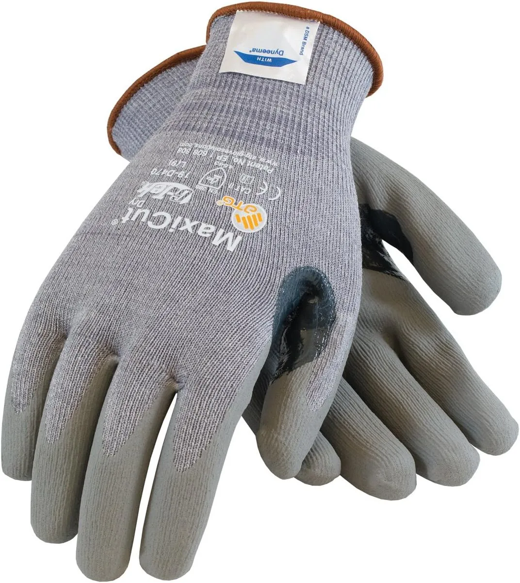 PIP Large MaxiCut Dyneema Engineered Yarn And Nylon Cut Resistant Gloves With Micro-Foam Nitrile Coating