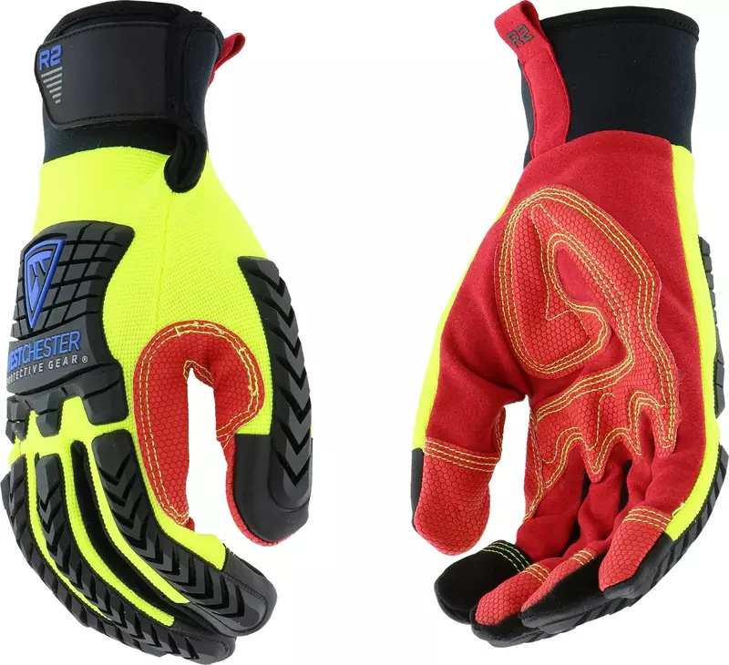 West Chester 87810 XL R2 Reinforced Comfort Impact Glove, XL, Multi-Colored