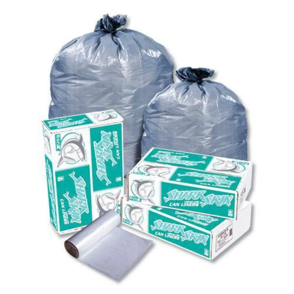 Pitt Plastics Repro Can Liners, 0.9-mil, 16 Gallons, Black, Case Of 500