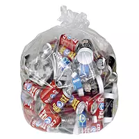 Trash Bags - Trash Can Liners Linear Low-Density Can Liners 0.7-Mil - 17" x 11.25" x 3.5" - Size 24" x 3
