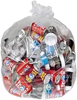 Trash Bags - Trash Can Liners Linear Low-Density Can Liners 0.7-Mil - 17" x 11.25" x 3.5" - Size 24" x 3