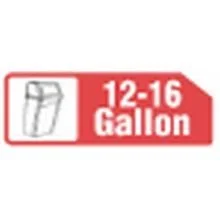 24X33 16G Black Mini Rolls Liner - 20 Case - 1000 Count