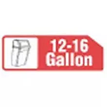 24X33 16G Black Mini Rolls Liner - 20 Case - 1000 Count