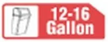 24X33 16G Black Mini Rolls Liner - 20 Case - 1000 Count