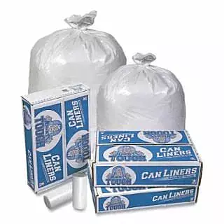 WHITE Trash Can Liners SIZE 33x39 THICKNESS 0.85MIL Bags per case 150