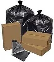 41 x 54 in 1.5 MIL Black 55 Gal Repro Can Liners - 100/Roll