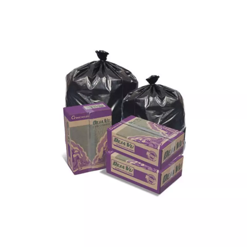 Pitt Plastics Repro Can Liners, 56 Gallon, Black, Pack Of 100 Liners